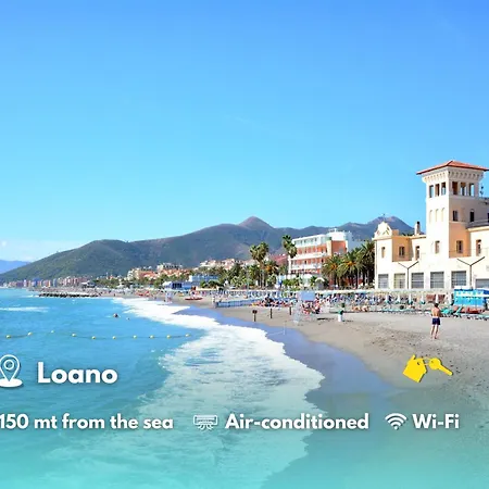 Apartman 150 Mt From The Sea - Air Conditioning And Balcony Loano